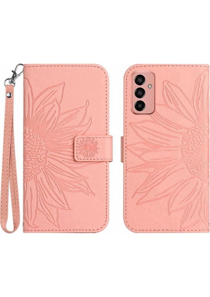 Samsung Galaxy M23 5g Lüks Pu Deri Kart Yuvaları Tutucu ile (Yurt Dışından)