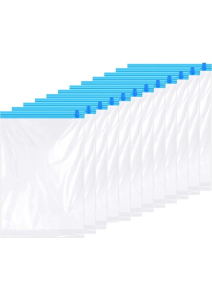 12 Paket Yeniden Kullanılabilir Rulo Sıkıştırma Torbaları, Seyahat Için 40X60CM Orta Vakumlu Saklama Torbaları, Depolama Ambalaj Torbalarından Tasarruf (Yurt Dışından) fiyatları