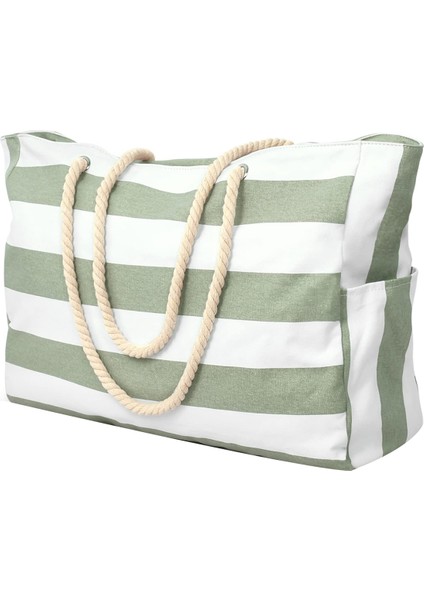 Plaj Çantası, Yüzme Çantası, Su Geçirmez Plaj Çantası, Yüzme Havuzu Çantası, Plaj Çantası, Alışveriş Çantası, Katlanabilir Omuz Çantası Yeşil (Yurt Dışından)