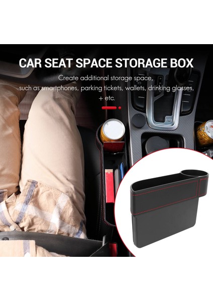 Araba Koltuğu Alanı Yarık Cep Catcher Organizatör Saklama Kutusu Telefon Şişe Bardak Tutucu Oto (Yurt Dışından) fiyatları