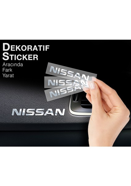 Nissan Uyumlu Metal Sticker 5 Adet Oto Aksesuar Oto Sticker Çıkartma Araba fırsatları