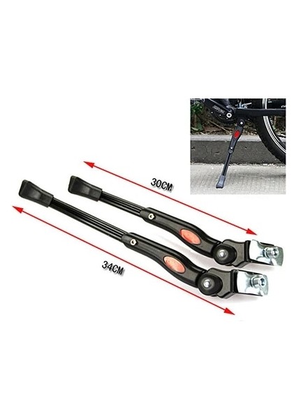 Bisiklet Tekme Standı Yol Bisikleti Kickstand Ağır Hizmet Tipi Ayarlanabilir Dağ Bisikleti Bisiklet Döngüsü Pervane Yan Arka Park Rafı Ayarlanabilir (Yurt Dışından)