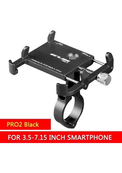 Pro 2 - Siyah Stil Gub Pro Bisiklet Telefon Tutucu Alüminyum Motosiklet Gidon Klip 3.5 Ila 7. Bisiklet Braketi Bisiklet Aksesuarları Için Standı (Yurt Dışından)