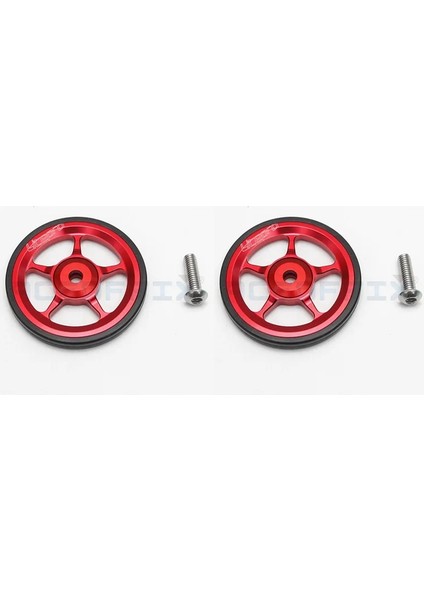 Kırmızı Stil 1 Çift Litepro Easywheel 22G Ultra Hafif Brompton Katlanır Bisiklet Için Alüminyum C Raf Arka Raf Kolay Tekerlek (Yurt Dışından)