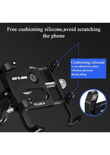 Yunjin Shop Pro2 Kırmızı Stili Gub Alüminyum Bisiklet Telefonu Holde Dönebilen Mtb Bisiklet Tutucu Inç Akıllı Telefon Evrensel Bisiklet Telefonu Montaj Braketi (Yurt Dışından)