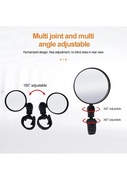 Çap 8 cm Stili Mini Bisiklet Dikiz Aynası Bisiklet Katlanır Dışbükey Dikiz Aynası Ayarlanabilir Büyük Yuvarlak Ayna Sürme Güvenlik Gidon Aynası (Yurt Dışından) modelleri