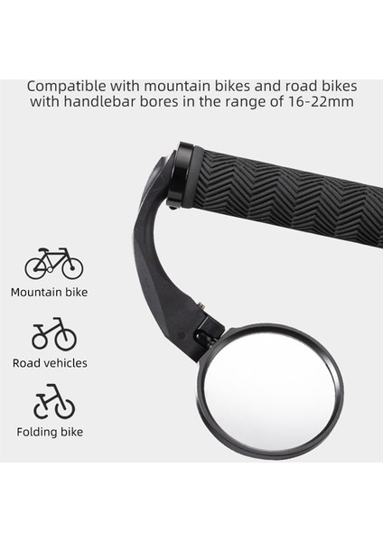 1 Adet FK-271 Stili Rockbrso Bisiklet Aynaları Bisiklet Dikiz Aynası Scooter E-Bike Dikiz Aynası Açısı Ayarlanabilir Gidon Motosiklet Aynası (Yurt Dışından) indirimleri