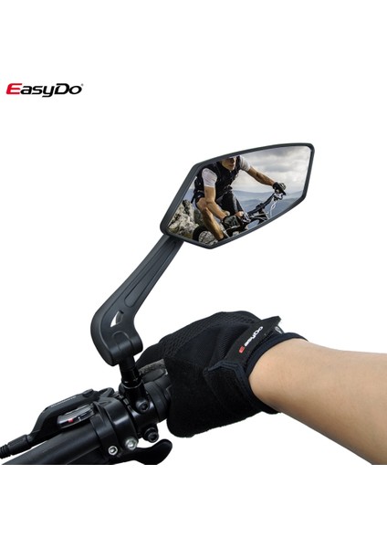 ED3171-2 Doğru Stil Easydo Bisiklet Dikiz Mi Derece Bisiklet Için Döndür Mtb Bisiklet Bisiklet Aksesuarları Esnek Güvenlik Dikiz Aynaları (Yurt Dışından) fiyatları