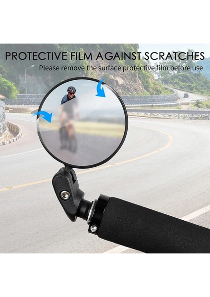 Bir Stil Bisiklet Dikiz Aynası Mtb Bisiklet Dönebilen Dikiz Aynası Paslanmaz Çelik Len Bisiklet Gidon Aynaları Bisiklet Aksesuarları (Yurt Dışından) indirimleri