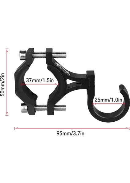 Kırmızı Stil Bisiklet Evrensel Kanca Motosiklet Asılı Çanta Pençe Kancası Çok Fonksiyonlu Kask Kancası Bisiklet Alüminyum Alaşımlı Askı Kancası Tutucu (Yurt Dışından)