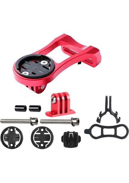 Kırmızı Stil Bisiklet Mtb Yol Gps Kamera Montaj Tutucu Dış Ön Alaşım Bisiklet Kök Uzatma Garmin Bryton Cateye Gopro Işık Için Destek Tutucu (Yurt Dışından)