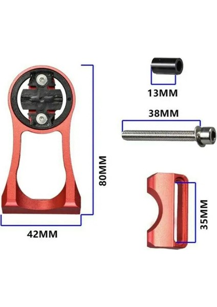 Kırmızı Stil Bisiklet Mtb Yol Gps Kamera Montaj Tutucu Dış Ön Alaşım Bisiklet Kök Uzatma Garmin Bryton Cateye Gopro Işık Için Destek Tutucu (Yurt Dışından)