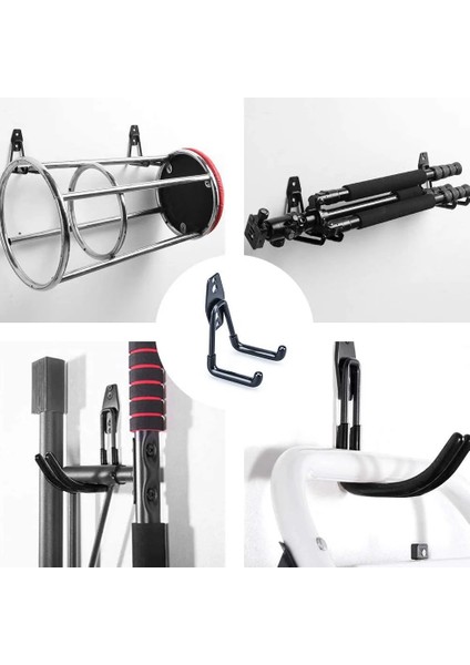 Büyük Kanca Stili Ağır Hizmet Tipi Metal Kanca Garaj Organizatör Duvara Montaj Bisiklet Askı Kancaları Duvara Montaj Kaymaz Merdivenler Için Depolama Kancası Bahçe Aracı (Yurt Dışından) indirimleri