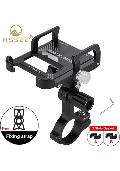 Plus 11 Siyah Stil 360 ° Dönen Uygun Bisiklet Telefon Tutucu Katı Alüminyum Alaşımlı Bisiklet Telefon Desteği Mtb Elektrikli Scooter Bisiklet Aksesuarları (Yurt Dışından)