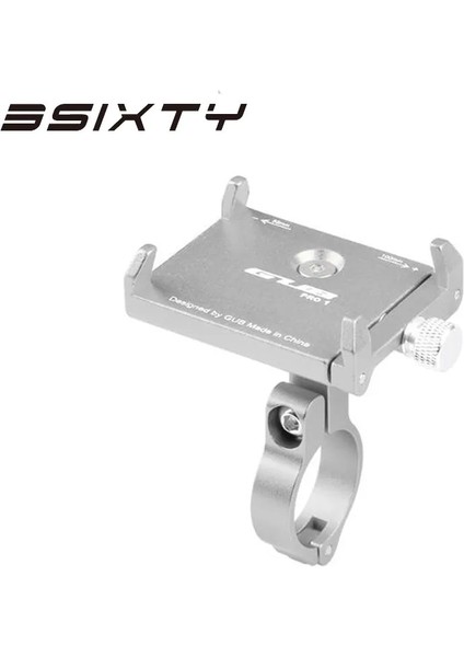 Gümüş Tarzı 3sıxty Alaşım Bisikletler Telefon Tutucu Cep Telefonu Gps Sahipleri Bisiklet Cep Telefonu Brompton Için De Bisiklet Braketi Standları (Yurt Dışından)