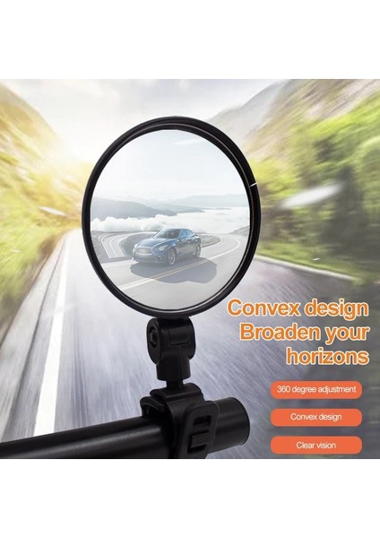 Çap 5 cm Stili Mini Bisiklet Dikiz Aynası Bisiklet Katlanır Dışbükey Dikiz Aynası Ayarlanabilir Büyük Yuvarlak Ayna Sürme Güvenlik Gidon Aynası (Yurt Dışından) fiyatları