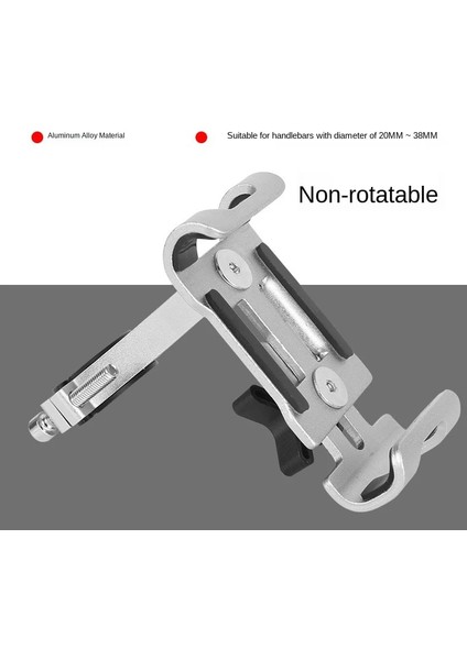 Gümüş Tarzı Alüminyum Alaşımlı Motosiklet Bisiklet Telefon Tutucu Kaymaz Braket Gps Evrensel Tüm Akıllı Telefonlar Için Bisiklet Telefon Standı Tutucu (Yurt Dışından)