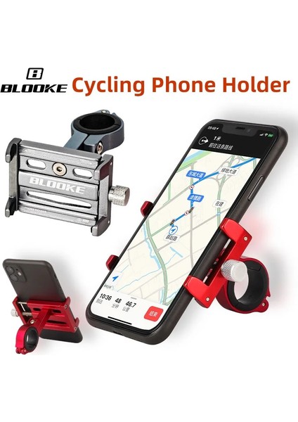 Siyah Stil Blooke Bisiklet Telefon Tutucu Bisiklet Mobil Cep Telefonu Tutucu Bisiklet Scooter Motosiklet Mtb Yol Bisikleti Scooter Koşu Bandı Evrensel (Yurt Dışından) fiyatları