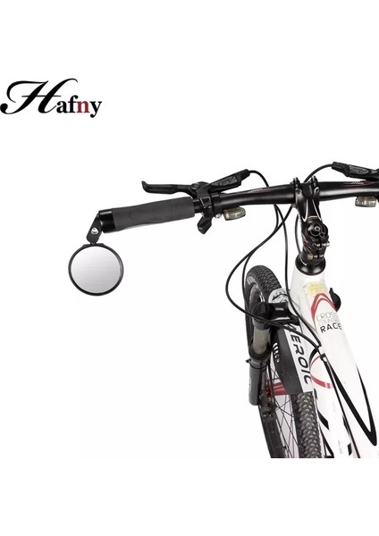 MR087 Stili Hafny Dönebilen Bisiklet Gidon Aynası Dikiz Bisiklet Aynası Gidon Sonu Güvenlik Lensi Mtb Bisiklet Yol Bisikleti Çubuğu Daire Aynası (Yurt Dışından)