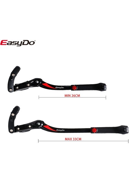 KA56L Siyah Yeşil Stil Easydo Bisiklet Kickstand Alaşım 24 "-29" Mtb Dağ Bisikleti Çerçeve Yan Tekme Desteği cm Döngü Park Rafını Ayarlamak KA56 KA56L (Yurt Dışından) modelleri