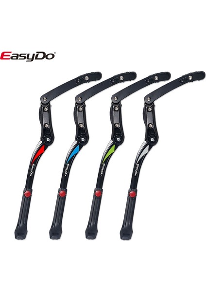 KA56L Siyah Yeşil Stil Easydo Bisiklet Kickstand Alaşım 24 "-29" Mtb Dağ Bisikleti Çerçeve Yan Tekme Desteği cm Döngü Park Rafını Ayarlamak KA56 KA56L (Yurt Dışından) fırsatları
