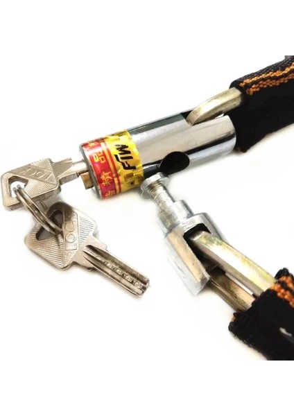 Mor Tarzı Ağır Hizmet Bisiklet Zinciri Kilidi Siyah Motosiklet Motosiklet Scooter Bisiklet Motoru Bisiklet Zinciri Asma Kilit Bisiklet Aksesuarları (Yurt Dışından) indirimleri