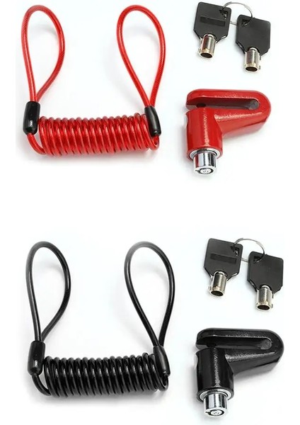 Bir Set Stili Hırsızlık Önleyici Tekerlekler Disk Fren Kilidi Xiaomi Mijia Mooter Aksesuarları Için Motosiklet Bisiklet Tekerlek Disk Çelik Telli Kilitler (Yurt Dışından) fırsatları
