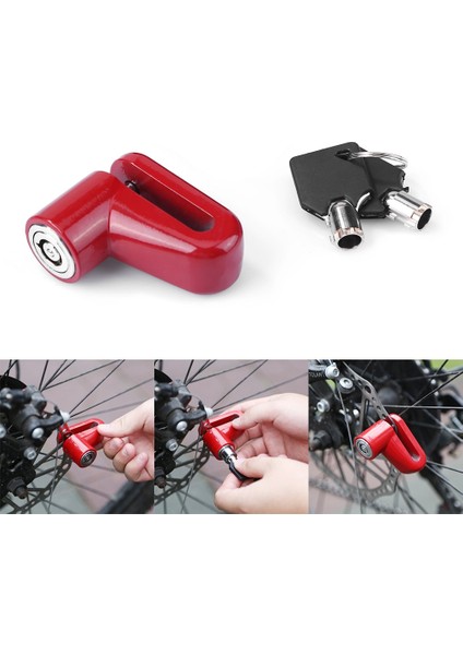 Bir Set Stili Hırsızlık Önleyici Tekerlekler Disk Fren Kilidi Xiaomi Mijia Mooter Aksesuarları Için Motosiklet Bisiklet Tekerlek Disk Çelik Telli Kilitler (Yurt Dışından) indirimleri