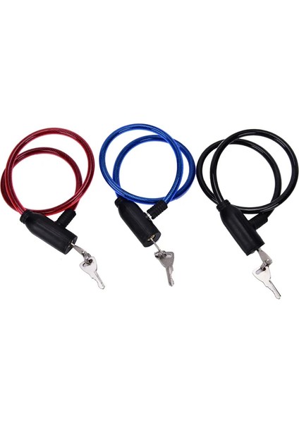 Renk Random Stili 1 Adet Bisiklet Kablosu Hırsızlığa Karşı Bisiklet Bisiklet Scooter 2 Anahtarlı Güvenlik Kilidi (Yurt Dışından)