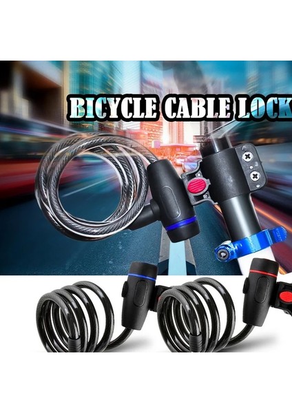 Kırmızı Kapak Stili Hırsızlık Bisiklet Kilidi Evrensel Elektrikli Scooter Asma Kilit Spiral Çelik Kablo Motosiklet Kilidi Paslanmaz Çelik Kablo Bobin Bisiklet Kilidi (Yurt Dışından) fırsatları