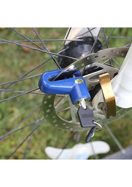 Mavi Stil Motosiklet Bisiklet Bisiklet Bisiklet Güvenlik Rotor Güvenli Disk Disk Fren Tekerlek Kilidi Organik Disk Yol Fren Balataları (Yurt Dışından) fırsatları