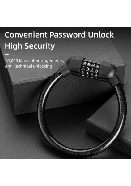 Mavi Stil 4 Haneli Şifre Bisiklet Kod Kilidi Dağ Bisikleti Taşınabilir Güvenlik Hırsızlığa Karşı Kablo Kilidi Çelik Tel Kilit Bisiklet Güvenlik Parçaları (Yurt Dışından) modelleri