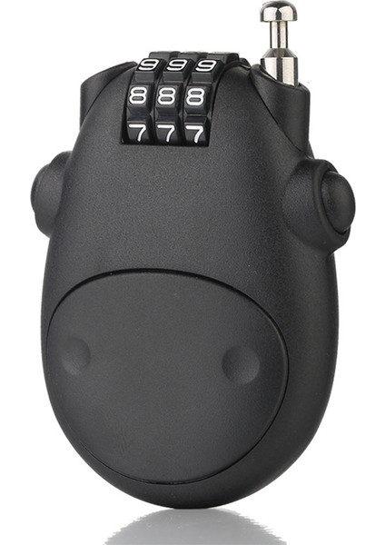 Siyah Stil Teleskopik Halat Şifreli Kilitler Bagaj Şifre Asma Kilit Seyahat Çantası Bisiklet Kablosu Güvenlik Güvenlik Kablosu Rakam Hırsızlığa Karşı Kilit (Yurt Dışından)