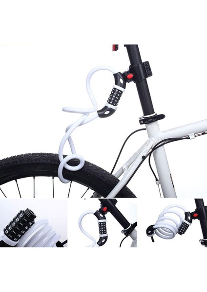 Kırmızı Stil Bisiklet Kilidi 5 Haneli Kod Kombinasyonu Bisiklet Güvenlik Kilidi Bisiklet Ekipmanları Mtb Hırsızlığa Karşı Çelik Tel Zincir Kilidi (Yurt Dışından) fiyatları