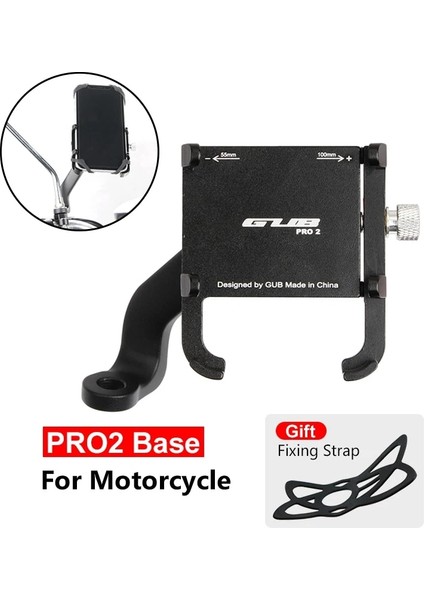 Pro 2 Base-Moto Stili Gub Alüminyum Bisiklet Telefon Tutucu 3.5 "ila 7.5" Telefon Bisiklet Standı Scooter Motosiklet Montaj Desteği Gidon cl (Yurt Dışından)