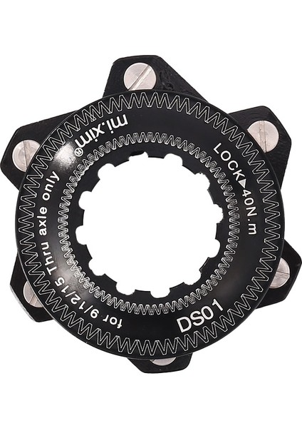 Siyah Stil Disk Merkez Kilidi Merkez Kilidi - 6 Delikli Adaptör Merkez Kilidi Dönüştürme 6 Delikli Fren Disk Merkezi Kilidi Dış Mekan Bisikleti Bisiklet Eğlencesi (Yurt Dışından)