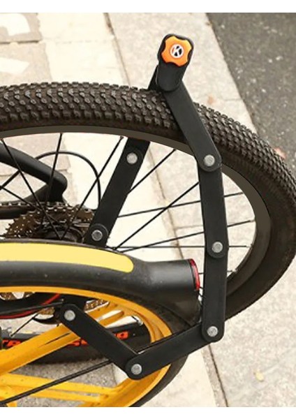 Siyah Stil Hırsızlığa Karşı Katlanır Bisiklet Kilidi Bisiklet Mtb Bisiklet Kilidi Motosiklet Kilidi Elektrikli 8 Eklemler Bisiklet Parçası Anahtarlar ve Çerçeve ile Zincir Kilidi (Yurt Dışından) fırsatları