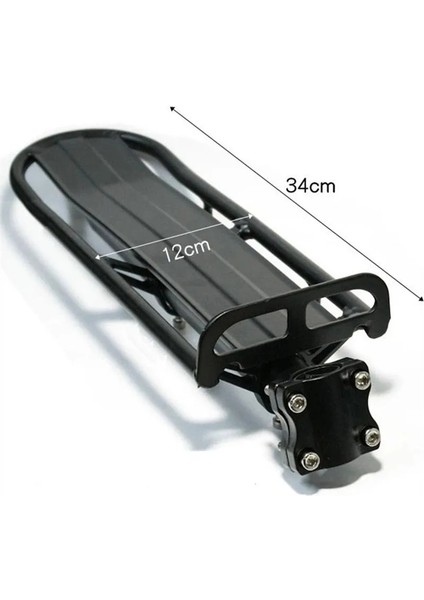 Siyah Stil Bisiklet Taşıyıcı Braketi Bisiklet Koltuk Direği Alüminyum Alaşımlı Arka Arka Raf Bisiklet Seatpost Çanta Tutucu Bisikletler Için Standı (Yurt Dışından)