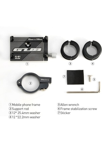 G-81 Kırmızı Stil Gub G81 G-81 Alüminyum Bisiklet Telefon Tutucu Martphone Için Ayarlanabilir Destek Gps Bisiklet Telefon Standı Montaj Braketi (Yurt Dışından) indirimleri