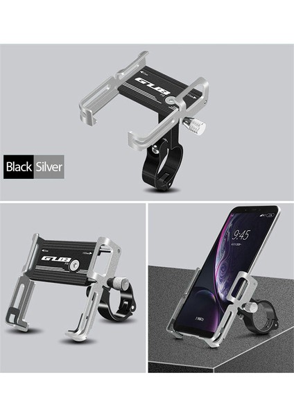 05 Silika Jel Stili Evrensel Alüminyum Alaşımlı Bisiklet Bisiklet Telefon Tutucu Rafları Motosiklet Gidon Dağı Kaymaz Moblie Bisiklet Için Cep Telefonu Klipsi (Yurt Dışından) fırsatları