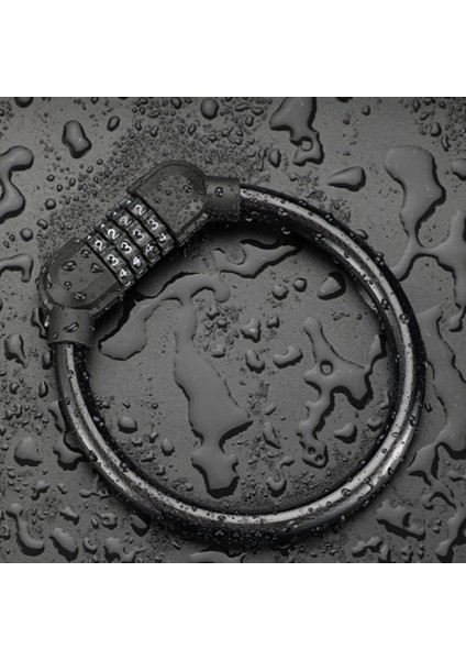 Siyah Stil 4 Haneli Şifre Bisiklet Kod Kilidi Dağ Bisikleti Taşınabilir Güvenlik Hırsızlığa Karşı Kablo Kilidi Çelik Tel Kilit Bisiklet Güvenlik Parçaları (Yurt Dışından) indirimleri