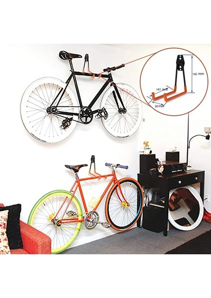 Siyah Stil Ağır Hizmet Tipi Metal Kanca Garaj Organizatör Duvara Montaj Bisiklet Askı Kancaları Duvara Montaj Kaymaz Merdivenler Için Depolama Kancası Bahçe Aracı (Yurt Dışından) fırsatları