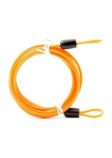 Turuncu Tarzı 2 Metre Evrensel Güçlü Örgülü Profesyonel Çift Döngü Bisiklet Hafif Araba Kılıfı Çelik Kablolama Bisiklet Zinciri Kilidi Hırsızlık (Yurt Dışından)