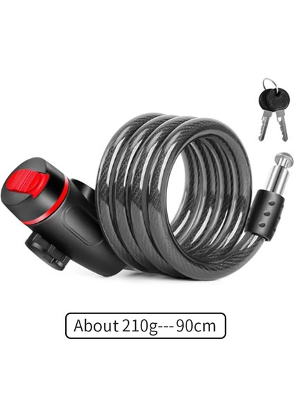 Bkhswj 90CM Tarzı Xunting Dağ Bisikleti Bisiklet Kilidi Elektrikli Şifre Sabit Hırsızlığa Karşı Çelik Zincir Kablo Kilidi Bisiklet Aksesuarları Candado Bicicleta (Yurt Dışından)