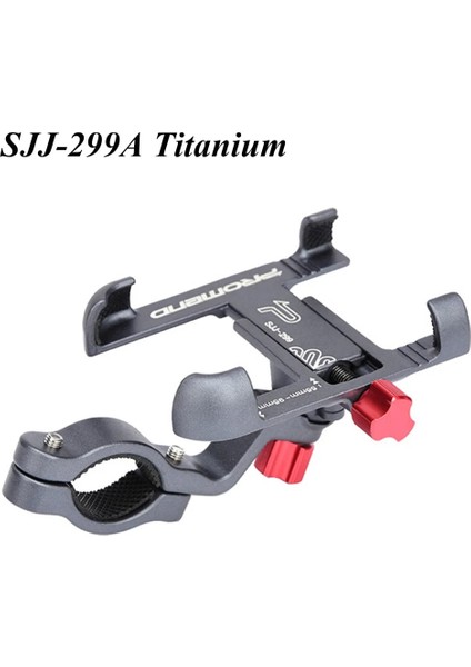 SJJ-299A Titanyum Stili Promend 360 Dönebilen Bisiklet Cep Telefonu Tutucu Alüminyum Ayarlanabilir Bisiklet Tutucu Kaymaz Mtb Telefon Montaj Standı Bisiklet Braketi (Yurt Dışından)