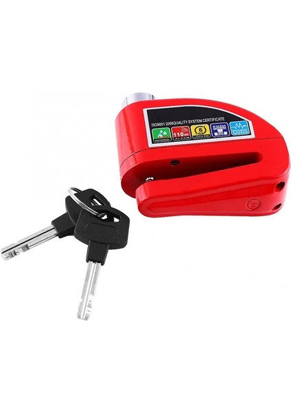 Kırmızı Stil Motosiklet Scooter Bisiklet Hırsızlığa Karşı Disk Fren Kilidi Güvenlik Alarm Sistemi E-Bisiklet Bisiklet Alarm Disk Fren Kilidi Bisiklet Parçaları (Yurt Dışından) fırsatları