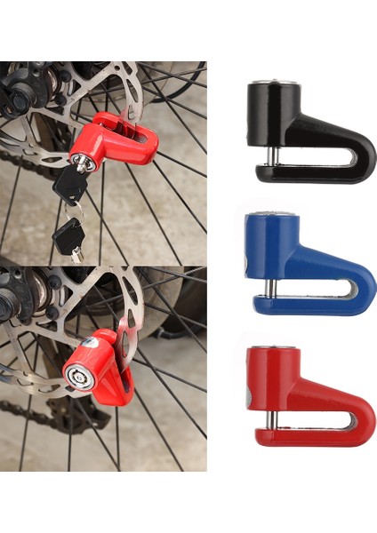 Siyah Stil 5.5x4.4cm Mini Bisiklet Tekerlek Kilidi Scooter Kilidi Hırsızlığa Karşı Disk Frenler Kilidi Çelik Tel Elektrikli Scooter Kaykay Tekerlekleri Kilidi (Yurt Dışından) modelleri