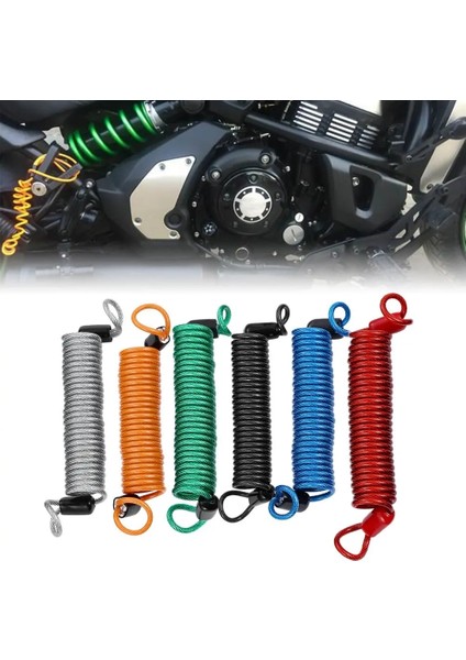 Turuncu Tarzı Evrensel Aksesuarlar Bisiklet Motosiklet Scooter 150CM Hırsız Alarmı Disk Kilidi Yaylı Hatırlatma Kablo Güvenliği (Yurt Dışından) fırsatları