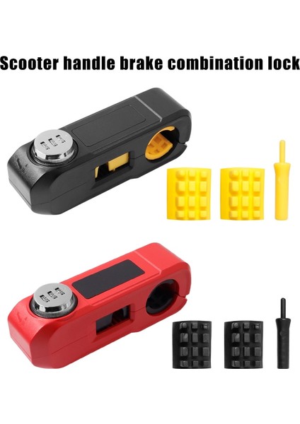 Siyah Stil Yeni Motosiklet Bisiklet Kavrama Kilidi Güvenlik Güvenlik Kilitleri Gidon Ahize M365 Elektrikli Scooter Kolu Moto Hırsızlığa Karşı Kilit Bisiklet (Yurt Dışından) fırsatları