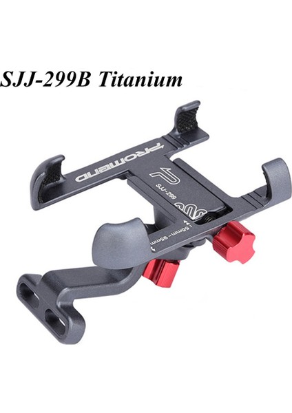 SJJ-299B Titanyum Stili 360 Derece Dönebilen Alüminyum Alaşımlı Bisiklet Cep Telefonu Tutucu Bisiklet Aksesuarları Ayarlanabilir Bisiklet Telefon Tutucusu Mtb Telefon Standı (Yurt Dışından)